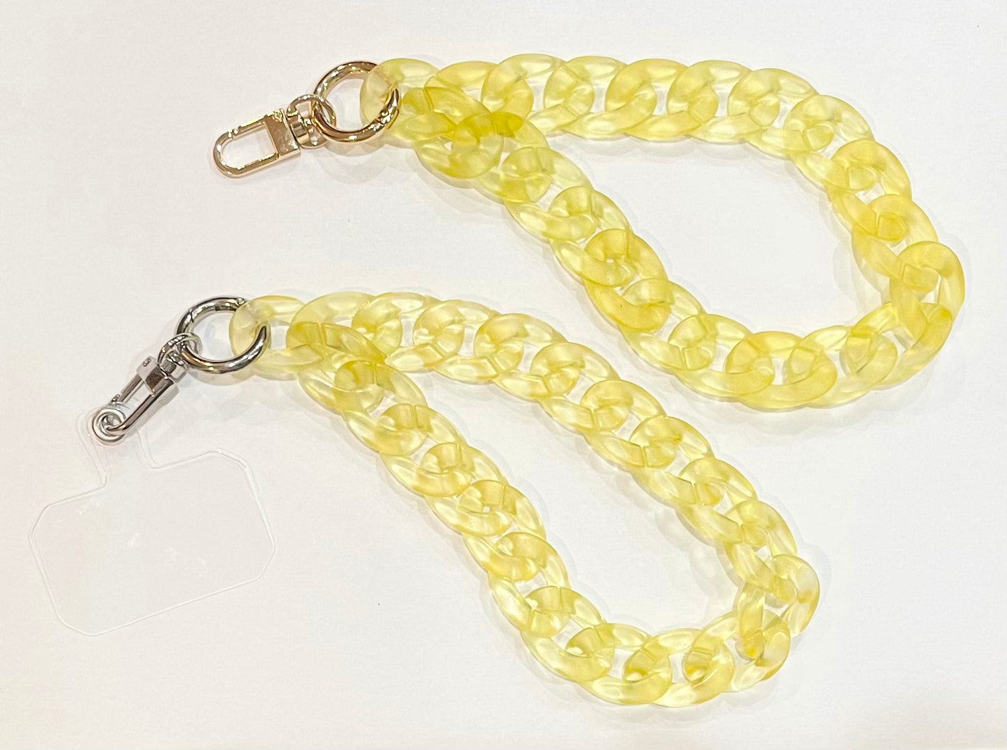 Yellow Translucent Wristlet