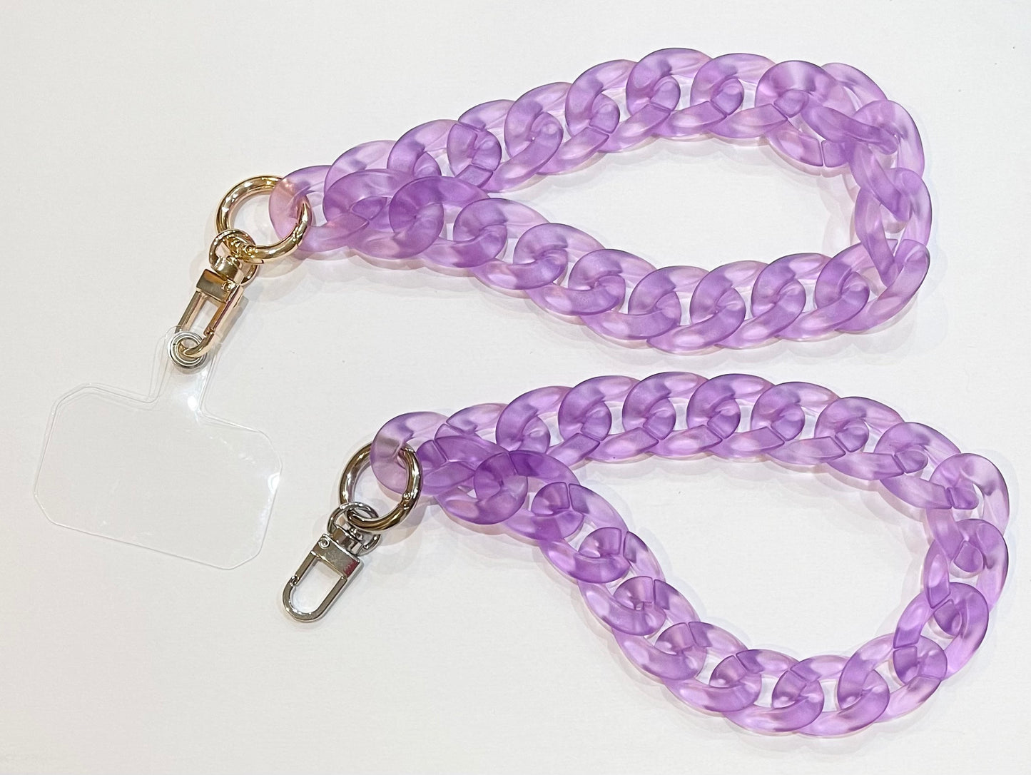 Purple Translucent Wristlet
